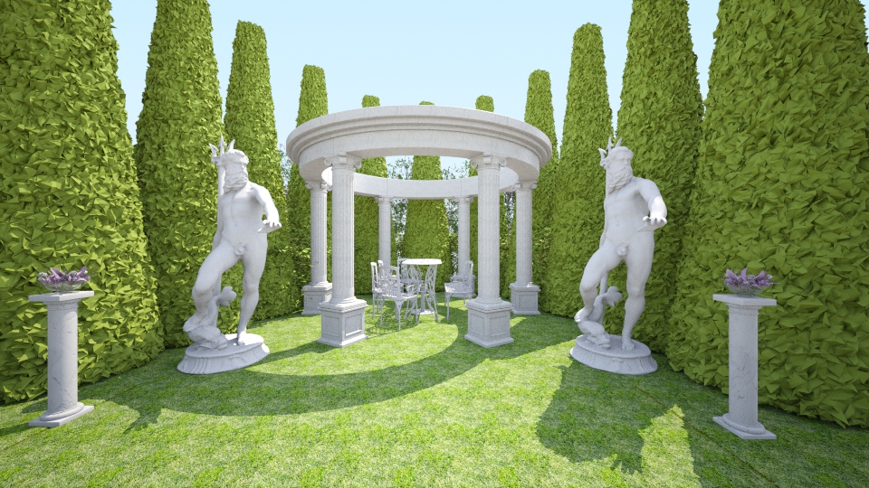 Ancient Greek Style - Garden - by xrhstos
